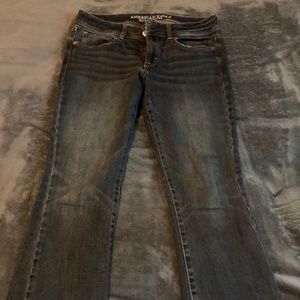 AEO American Eagle Outfitters Super Stretch Kick Bootcut Jean Mid Rise Sz 6